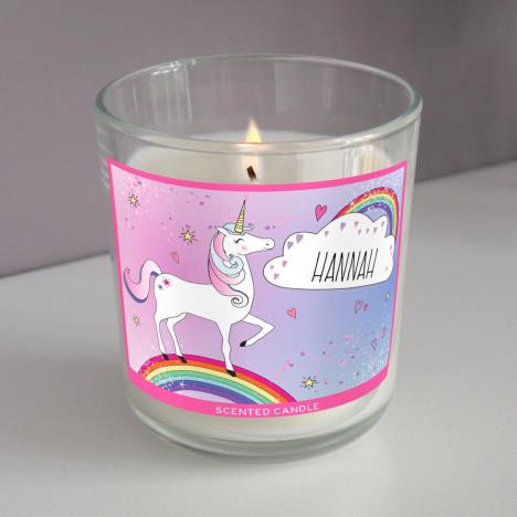 Personalised Unicorn Scented Jar Candle Extra Image 3